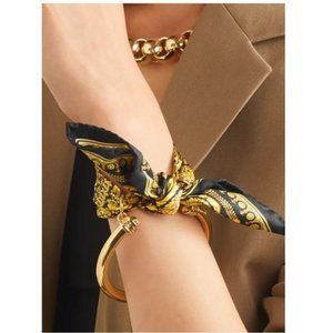 NIB Versace Medusa Printed Scarf Bangle Bracelet